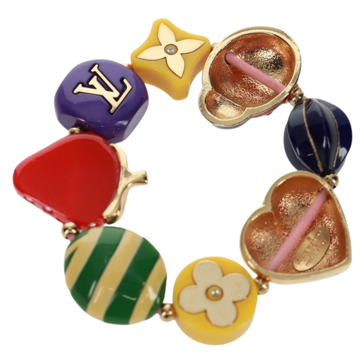 LOUIS VUITTON Brassle Phrase Bracelet metal Multicolor M64920 LV Auth 163742V