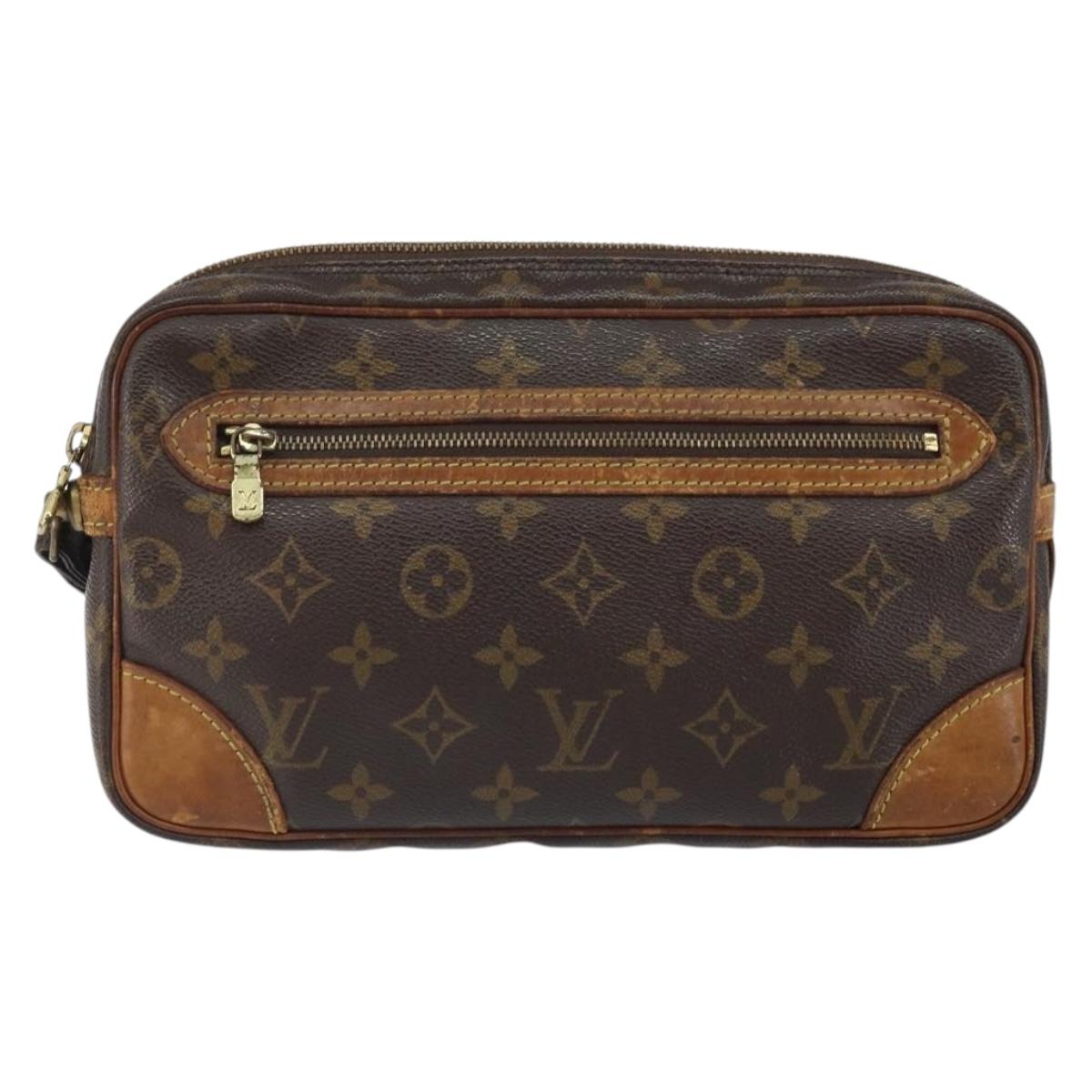 LOUIS VUITTON Monogram Marly Dragonne GM Clutch Bag M51825 LV Auth 163772
