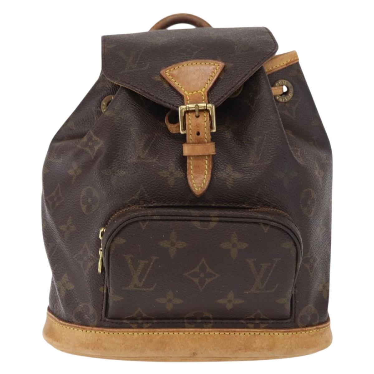 LOUIS VUITTON Monogram Montsouris PM Backpack M51137 LV Auth 163785