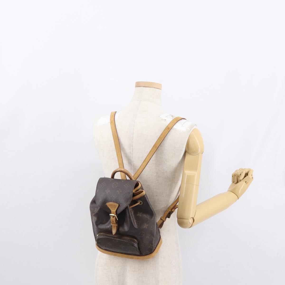 LOUIS VUITTON Monogram Montsouris PM Backpack M51137 LV Auth 163785