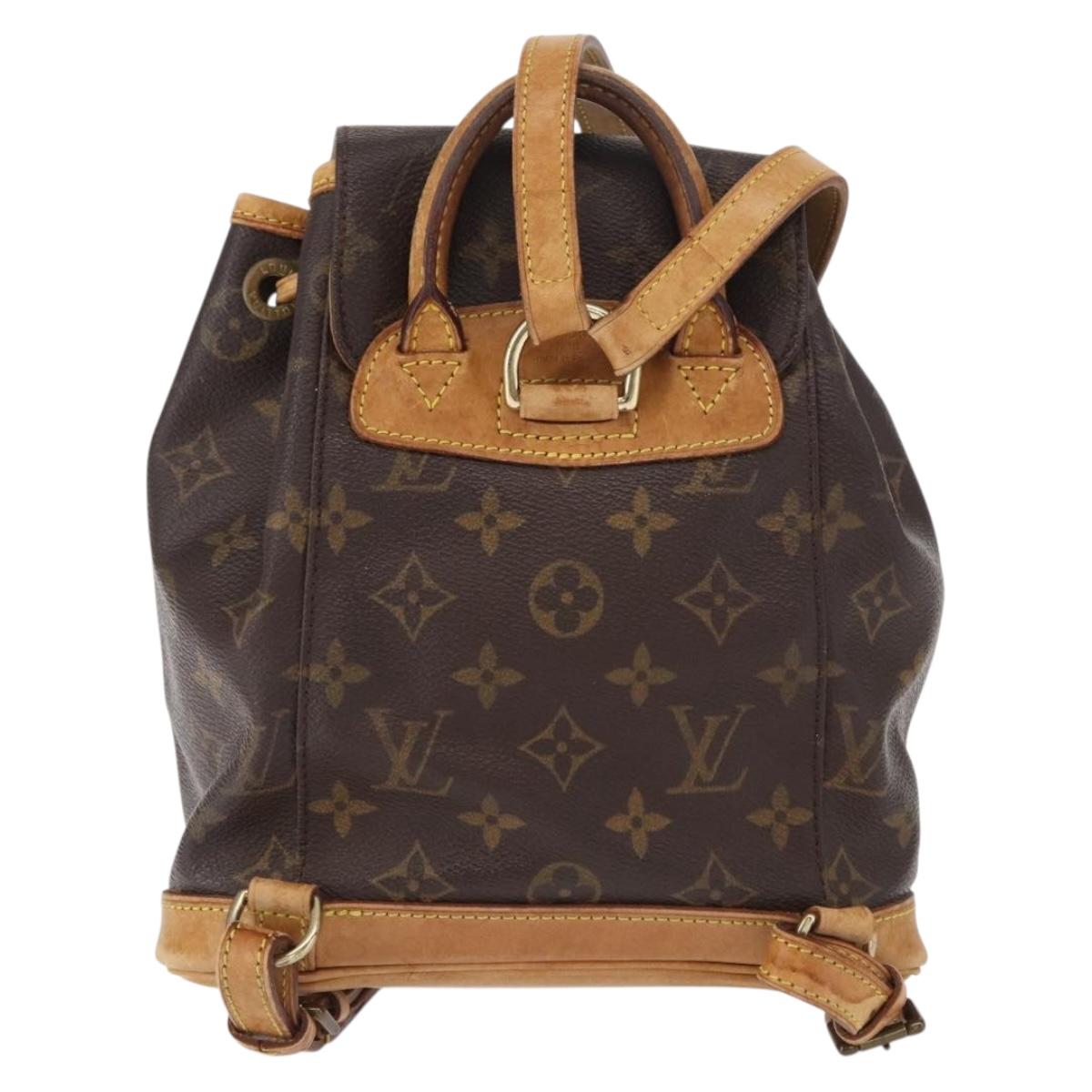 LOUIS VUITTON Monogram Montsouris PM Backpack M51137 LV Auth 163785
