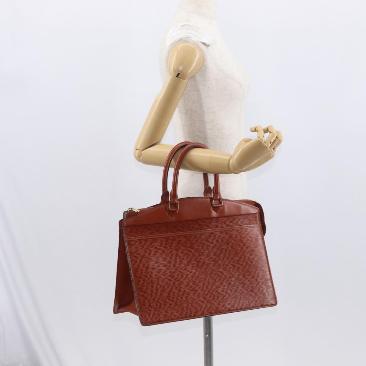 LOUIS VUITTON Epi Riviera Hand Bag Brown M48183 LV Auth 163793