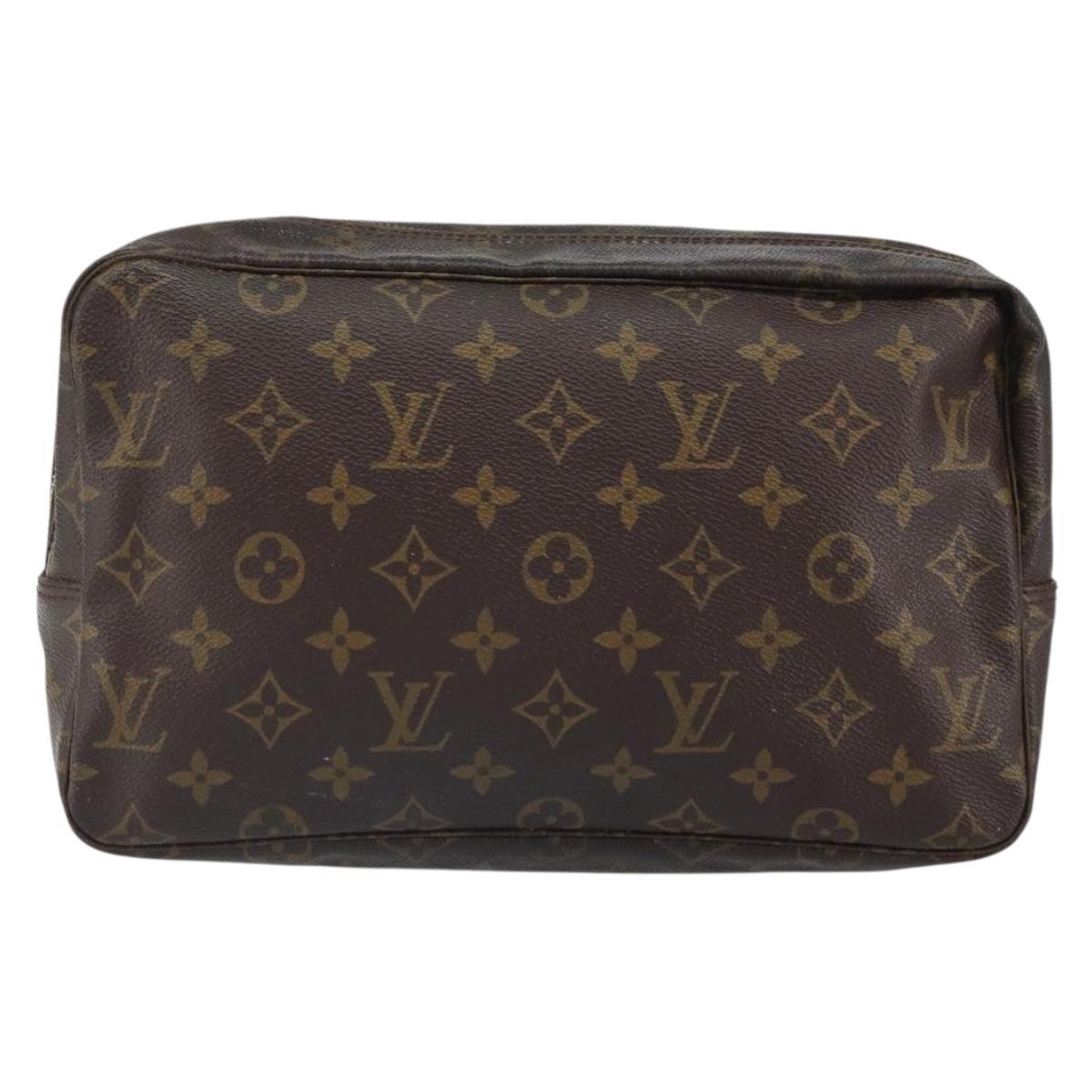 LOUIS VUITTON Monogram Trousse Toilette 28 Clutch Bag M47522 LV Auth 163795