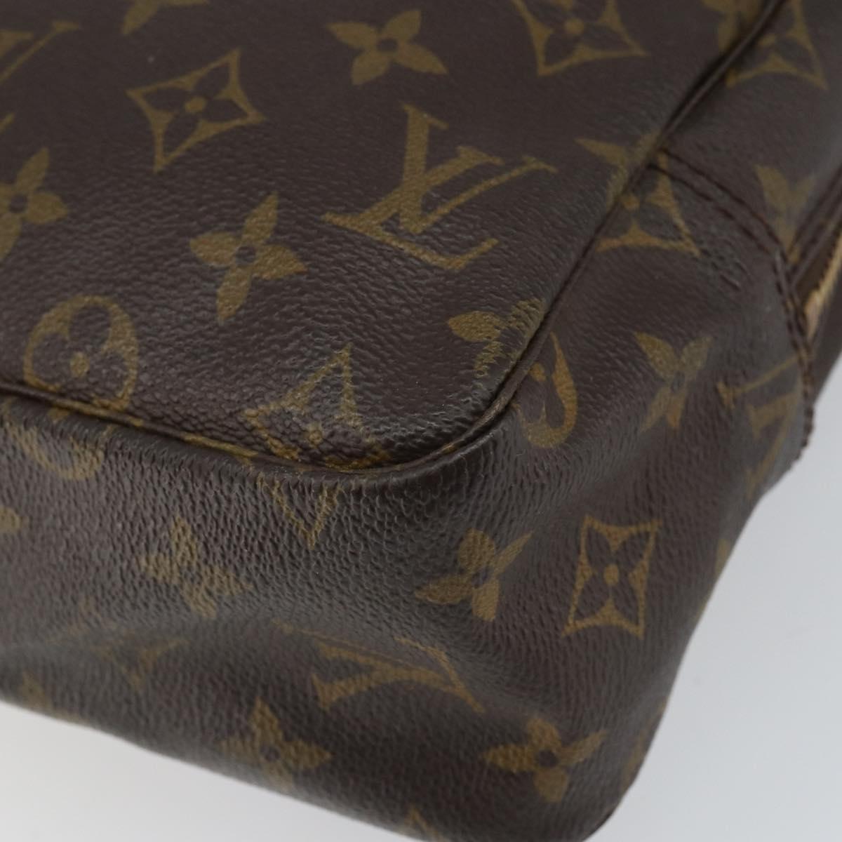 LOUIS VUITTON Monogram Trousse Toilette 28 Clutch Bag M47522 LV Auth 163795