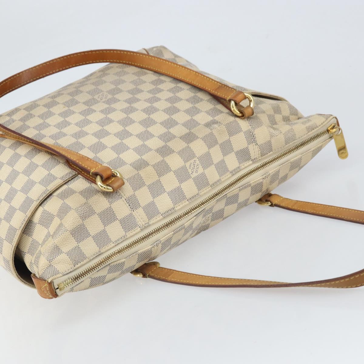 LOUIS VUITTON Damier Azur Totally MM Tote Bag N51262 LV Auth 163809
