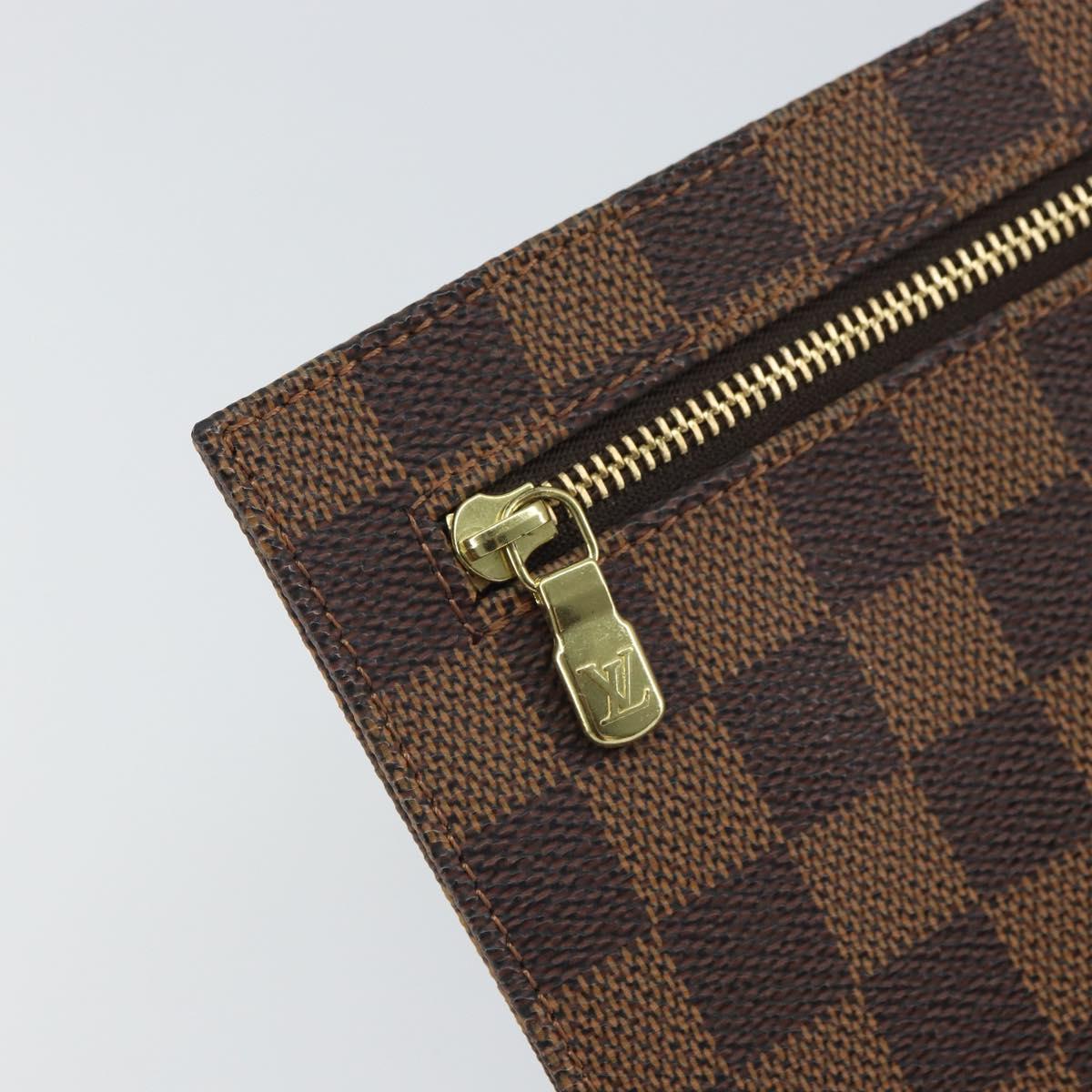 LOUIS VUITTON Damier Ebene Clifton Pouch N51149 LV Auth 163816