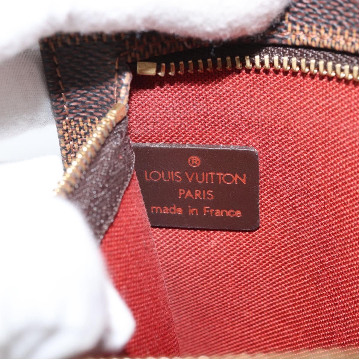 LOUIS VUITTON Damier Ebene Clifton Pouch N51149 LV Auth 163816