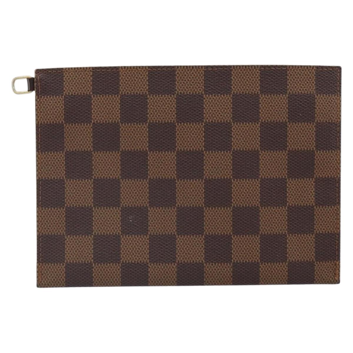 LOUIS VUITTON Damier Ebene Clifton Pouch N51149 LV Auth 163816