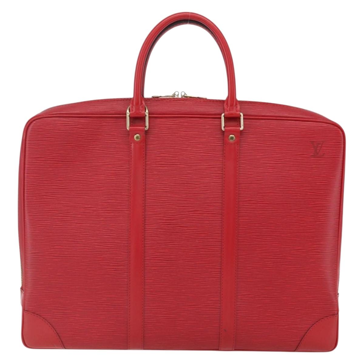 LOUIS VUITTON Epi Porte Documents Voyage Business Bag Red M54477 LV Auth 163817