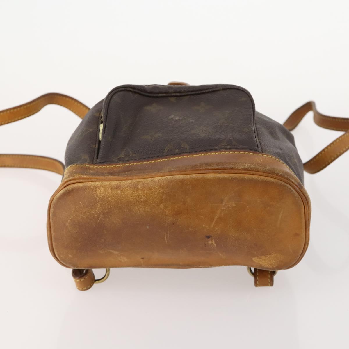 LOUIS VUITTON Monogram Montsouris PM Backpack M51137 LV Auth 163827