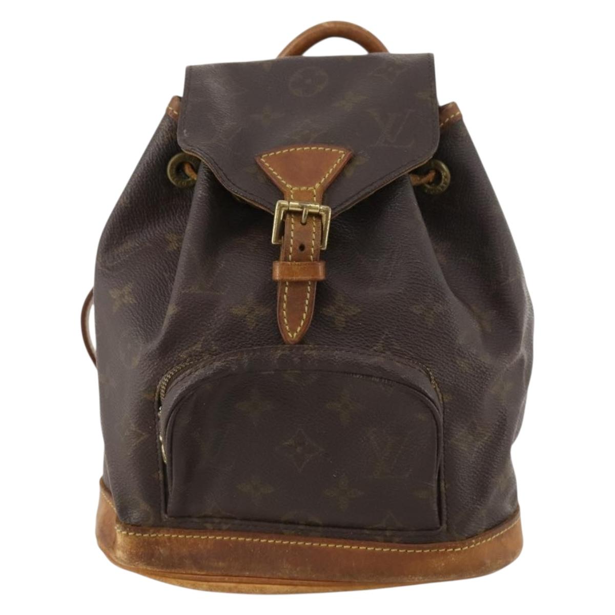 LOUIS VUITTON Monogram Montsouris PM Backpack M51137 LV Auth 163827