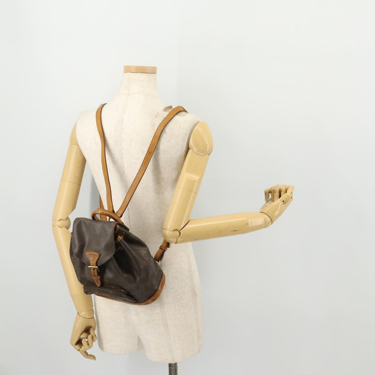 LOUIS VUITTON Monogram Montsouris PM Backpack M51137 LV Auth 163827