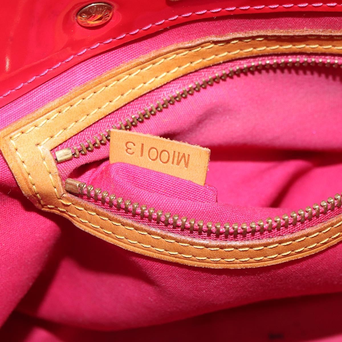 LOUIS VUITTON Monogram Vernis Reade PM Bag Fuchsia Pink M91221 LV Auth 163846