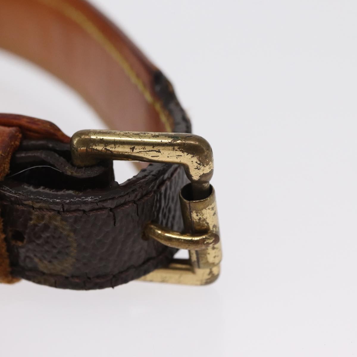 LOUIS VUITTON Less Baxter MM Collier Baxter MM Dog Leash 2 Set LV Auth 163856