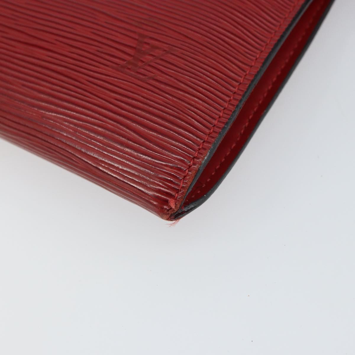 LOUIS VUITTON Epi Pochette Accessoires Pouch Red M52947 LV Auth 163858