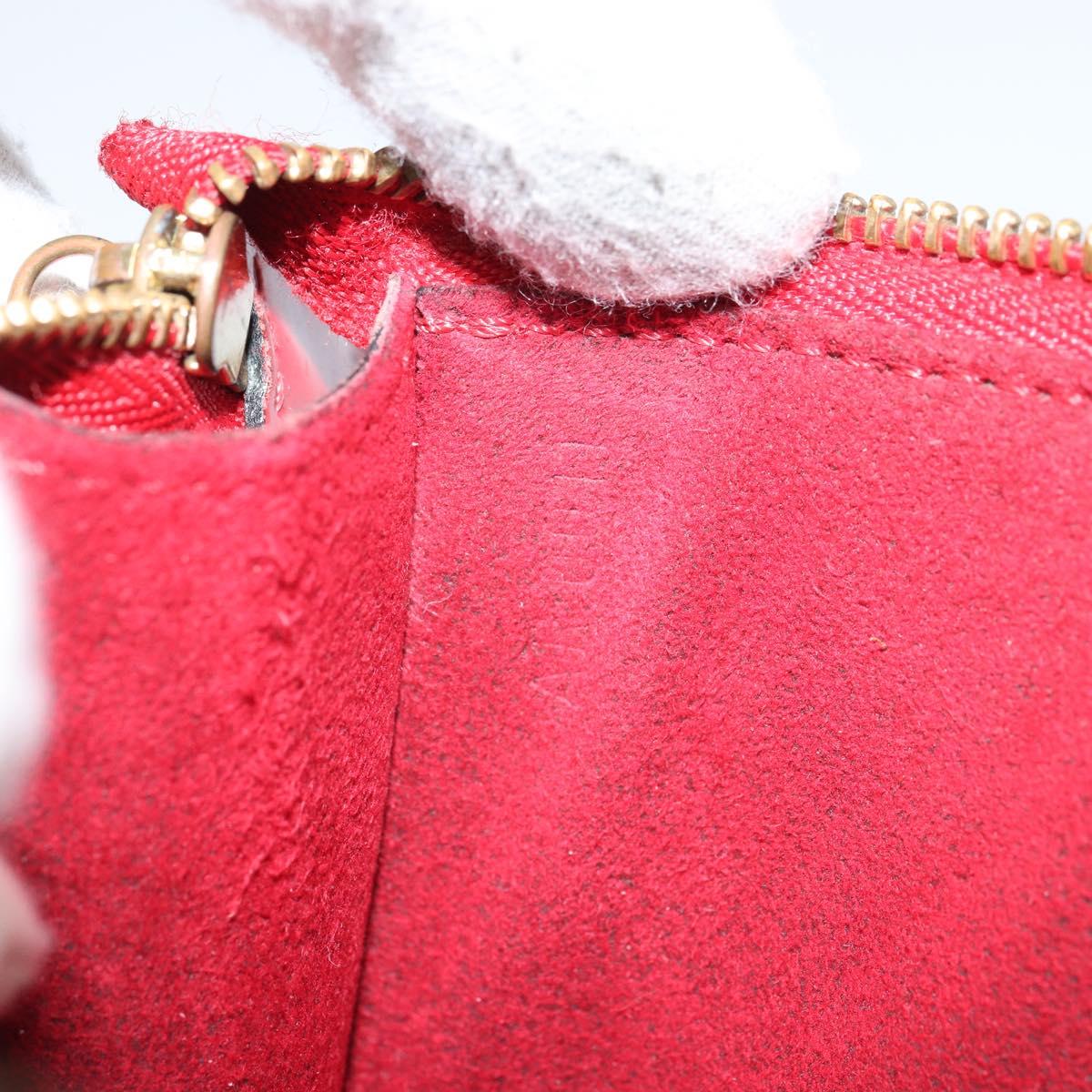 LOUIS VUITTON Epi Pochette Accessoires Pouch Red M52947 LV Auth 163858