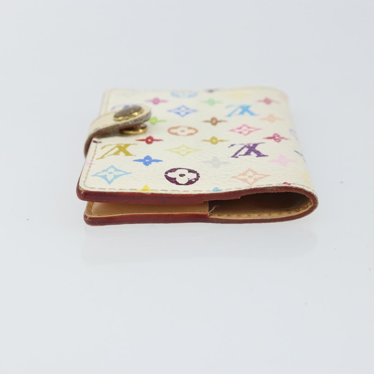 LOUIS VUITTON Monogram Multicolor Agenda Mini Cover White M92653 LV Auth 163859
