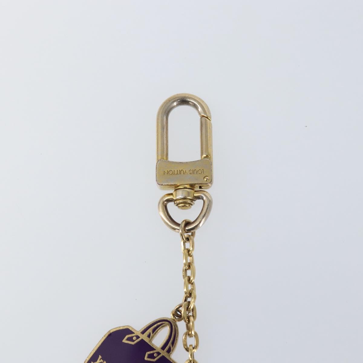 LOUIS VUITTON Chain Iconic Bag Charm metal Gold Tone M66985 LV Auth 163860