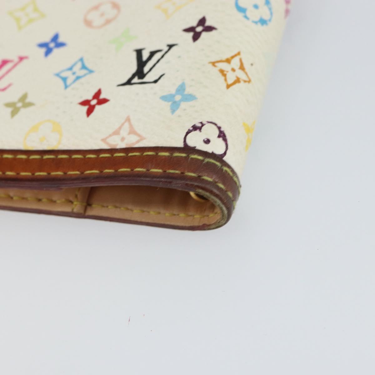 LOUIS VUITTON Multicolor Agenda PM Day Planner Cover White R21074 LV Auth 163862