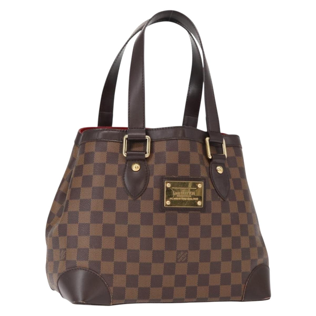 LOUIS VUITTON Damier Ebene Hampstead PM Tote Bag N51205 LV Auth 163885V