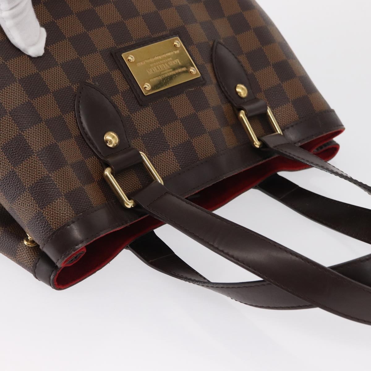 LOUIS VUITTON Damier Ebene Hampstead PM Tote Bag N51205 LV Auth 163885V
