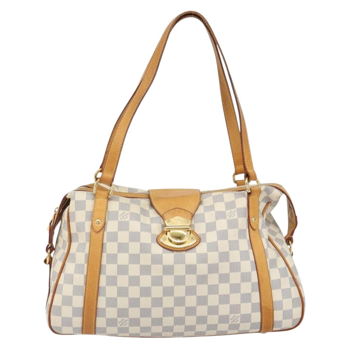 LOUIS VUITTON Damier Azur Stresa PM Tote Bag M51188 LV Auth 163889A