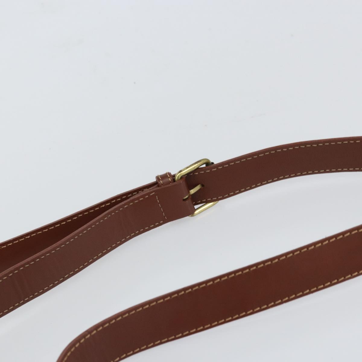 BURBERRY Nova Check Shoulder Bag PVC Beige Gold Auth 163923