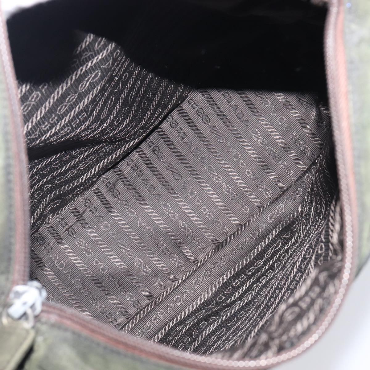 PRADA Hand Bag Nylon 5 Set Khaki Auth 163940