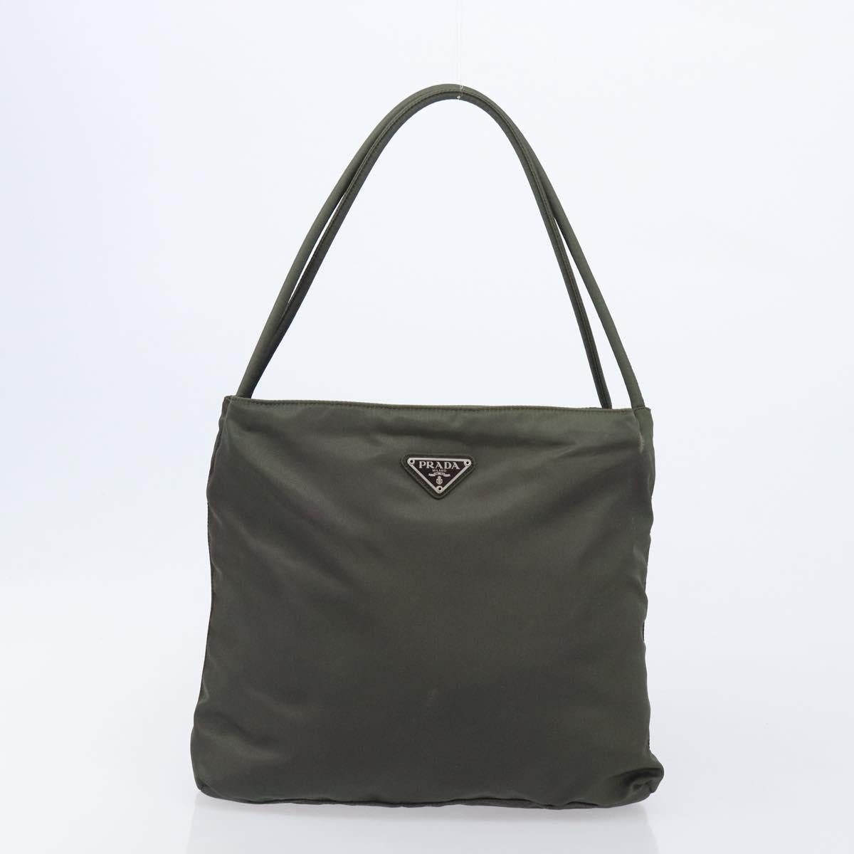 PRADA Hand Bag Nylon 5 Set Khaki Auth 163940