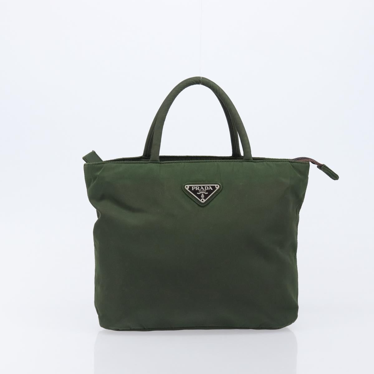 PRADA Hand Bag Nylon 5 Set Khaki Auth 163940