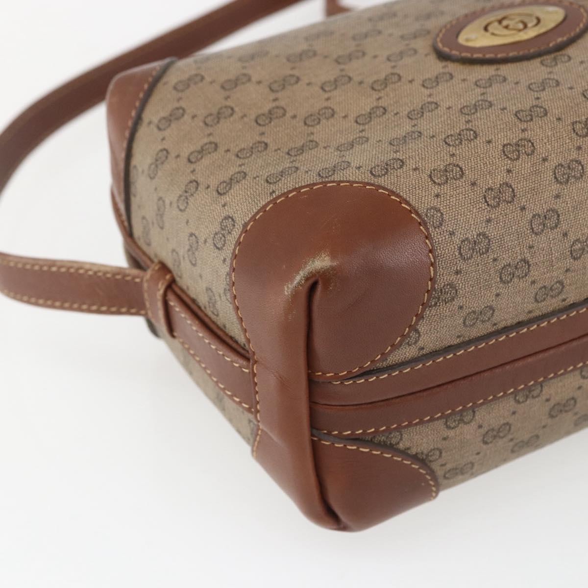 GUCCI Micro GG Supreme Shoulder Bag PVC Beige Gold 007 101 5294 Auth 163950