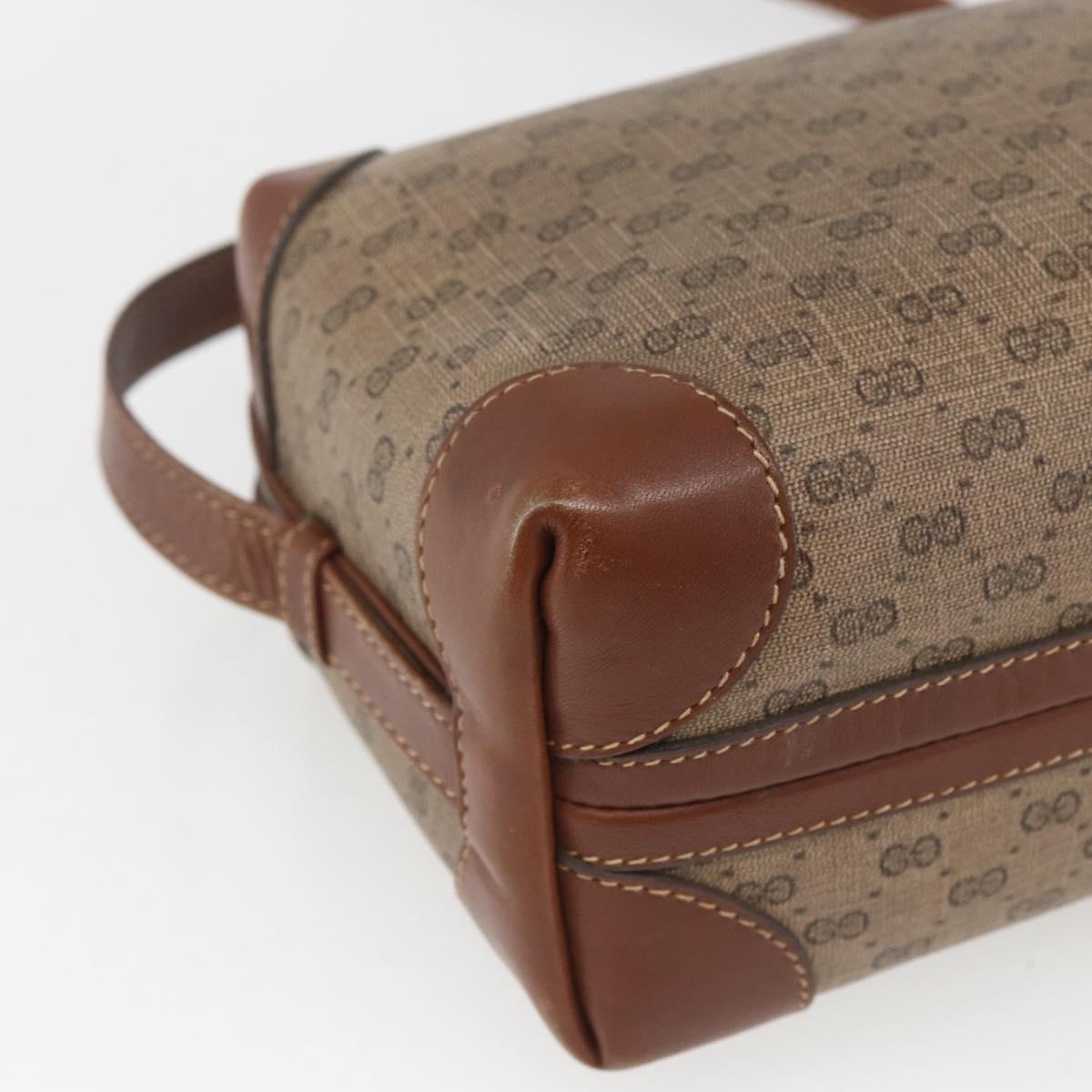 GUCCI Micro GG Supreme Shoulder Bag PVC Beige Gold 007 101 5294 Auth 163950