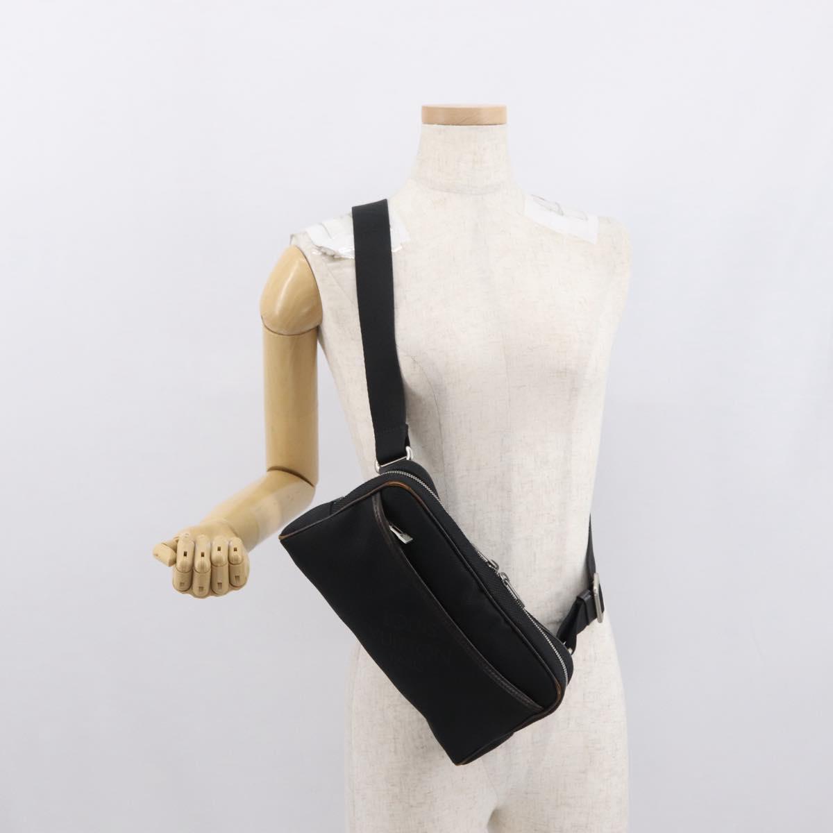 LOUIS VUITTON Damier Geant Acrobat Shoulder Bag Canvas Black M93620 Auth 163961