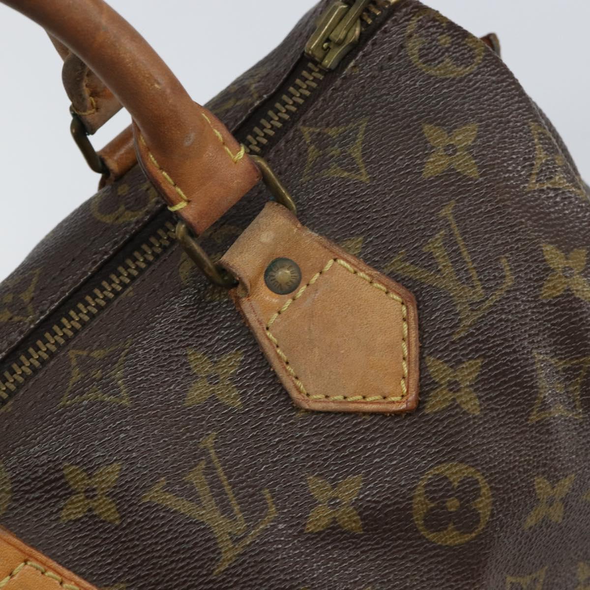 LOUIS VUITTON Monogram Speedy 25 Hand Bag M41528 LV Auth 163965