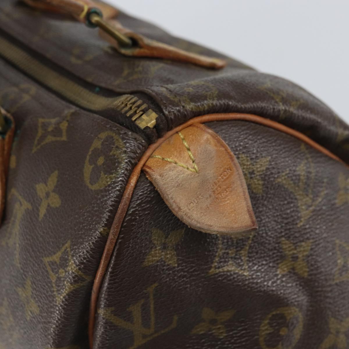LOUIS VUITTON Monogram Speedy 25 Hand Bag M41528 LV Auth 163965