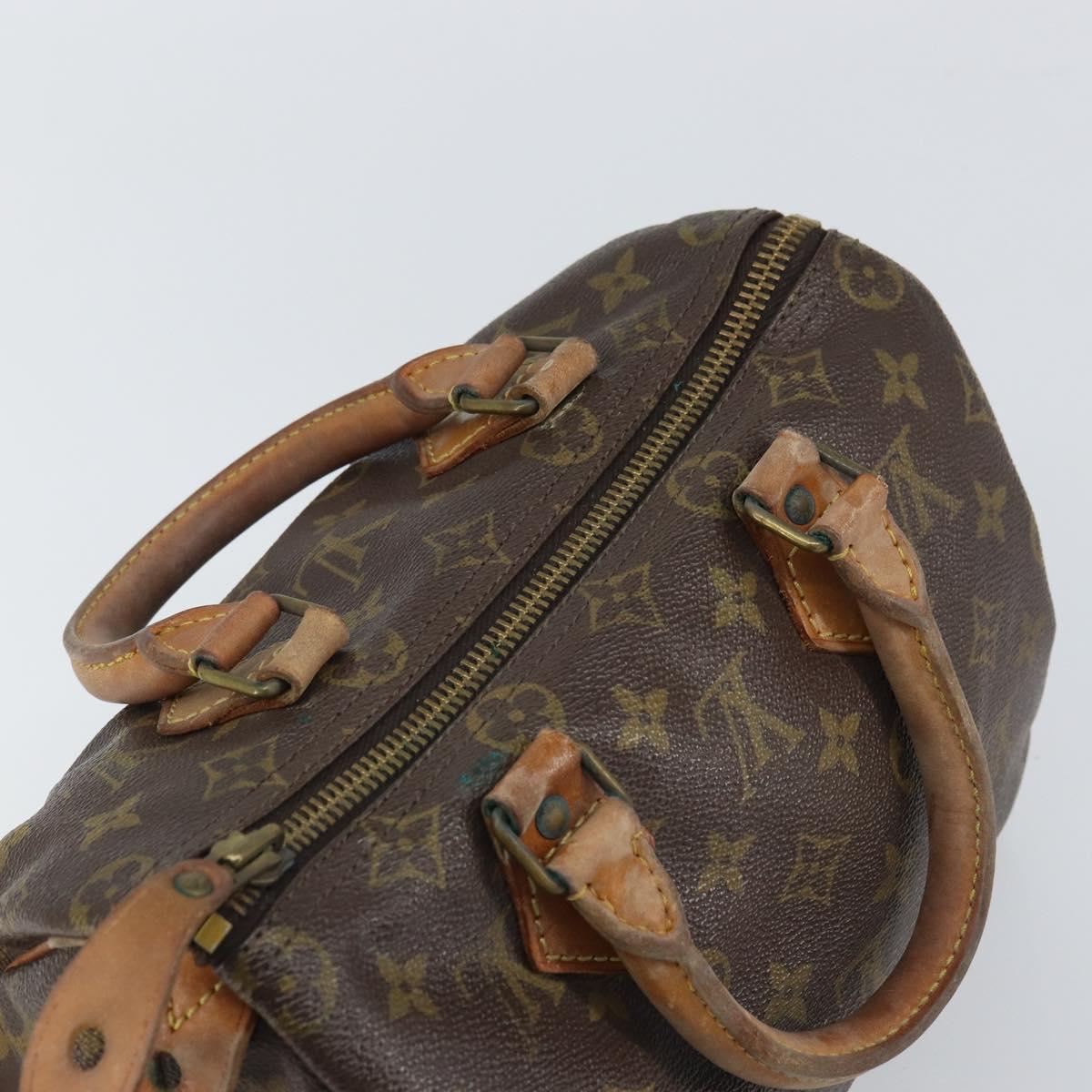 LOUIS VUITTON Monogram Speedy 25 Hand Bag M41528 LV Auth 163965