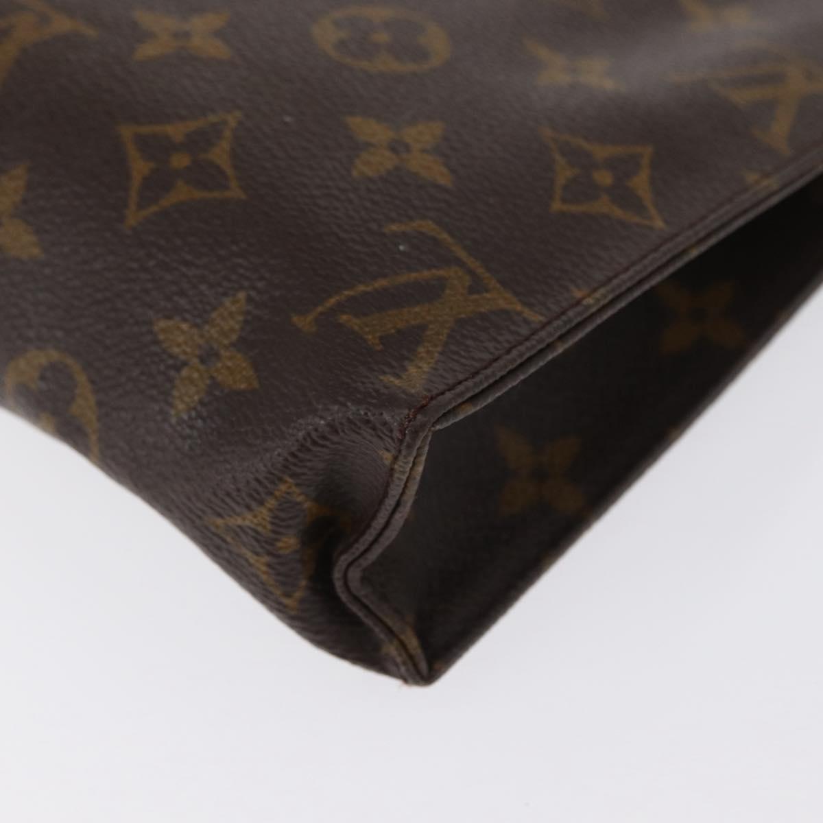 LOUIS VUITTON Monogram Poche Toilette 19 Pouch M47544 LV Auth 163968