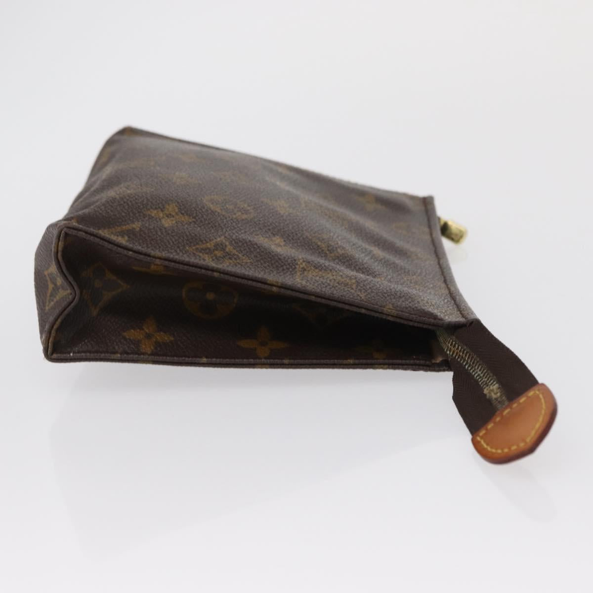LOUIS VUITTON Monogram Poche Toilette 19 Pouch M47544 LV Auth 163968