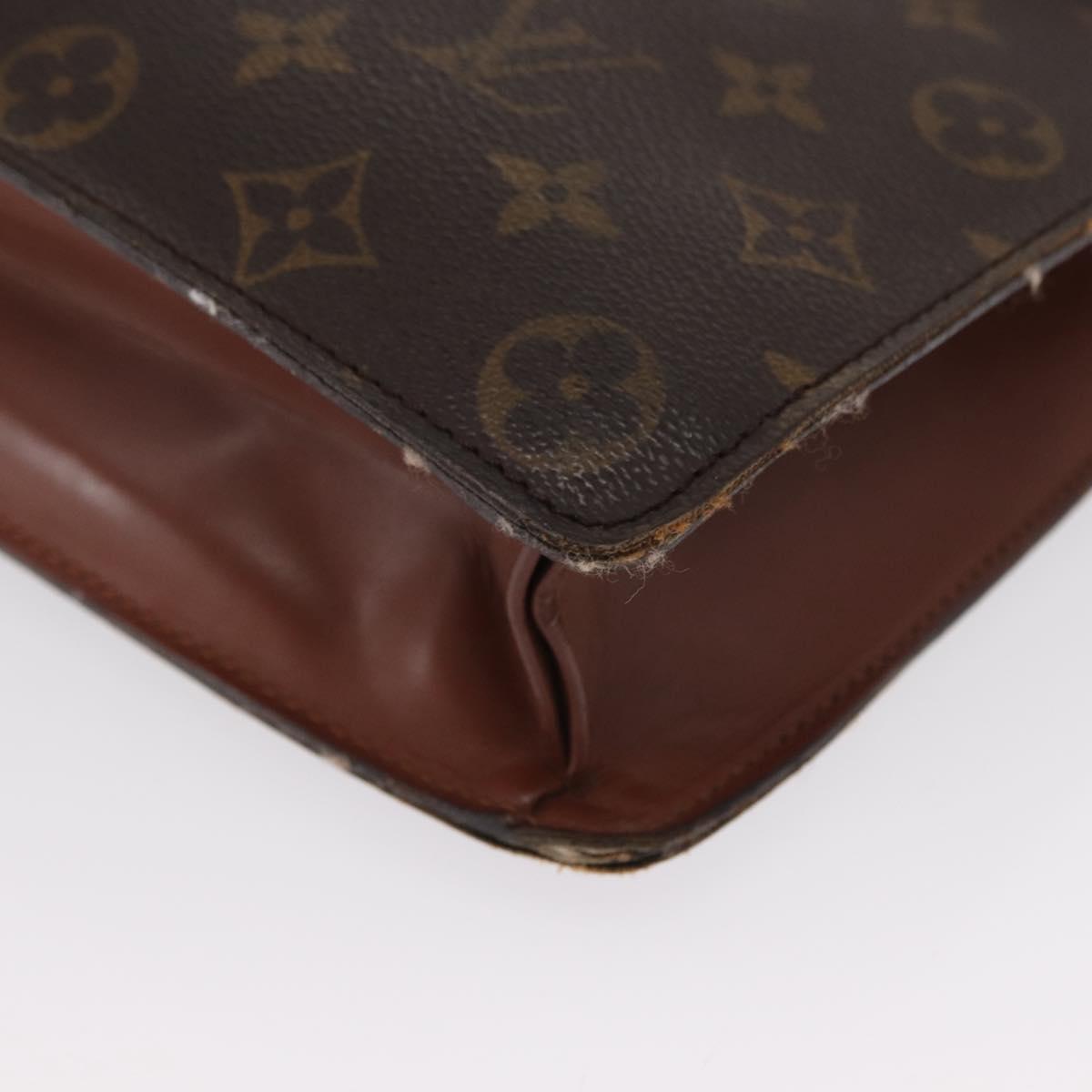LOUIS VUITTON Monogram Porte Documents Bandouliere Bag M53338 LV Auth 163970