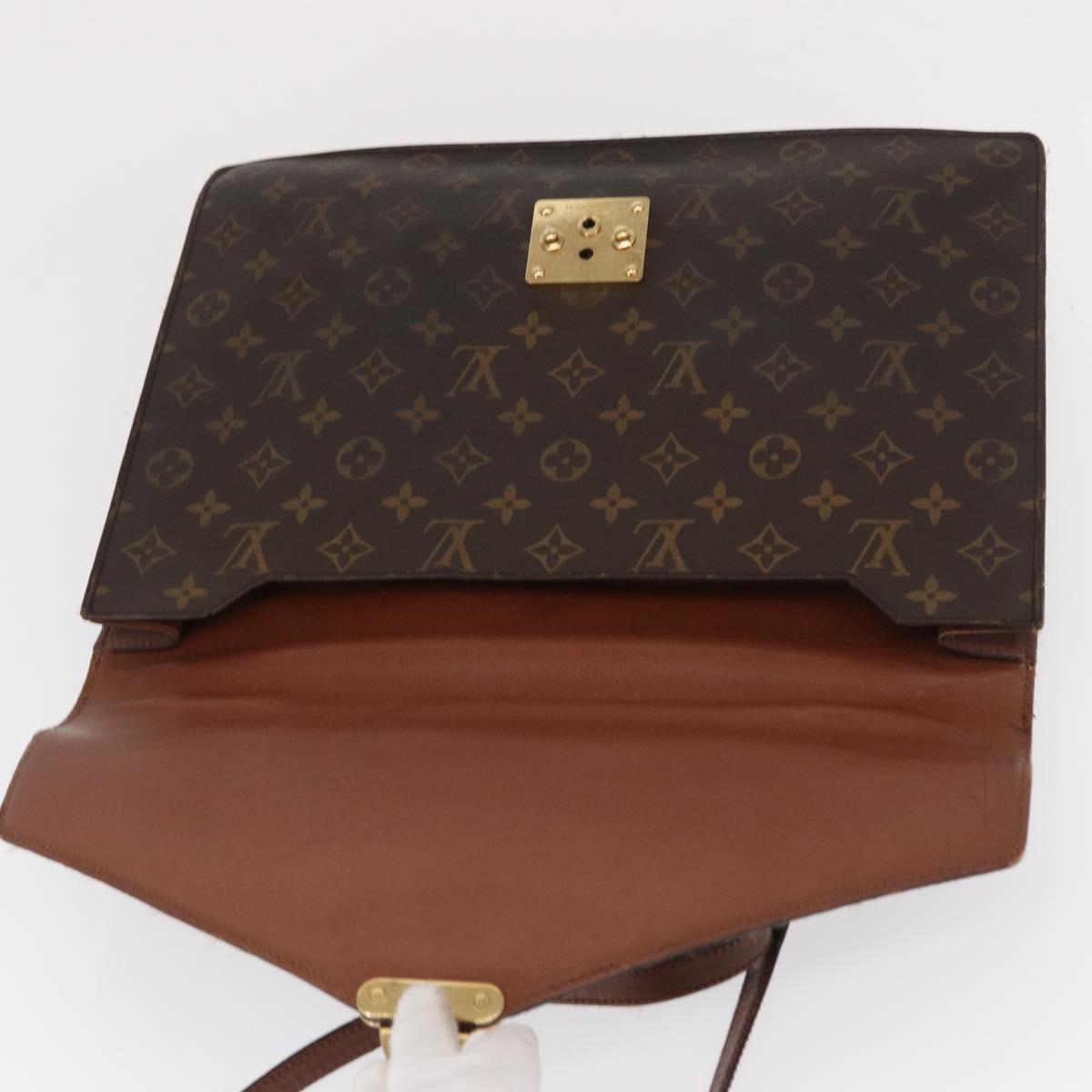 LOUIS VUITTON Monogram Porte Documents Bandouliere Bag M53338 LV Auth 163970