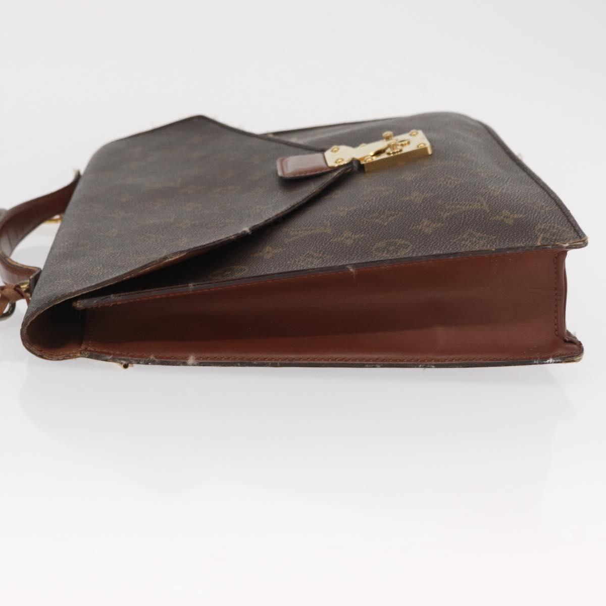 LOUIS VUITTON Monogram Porte Documents Bandouliere Bag M53338 LV Auth 163970