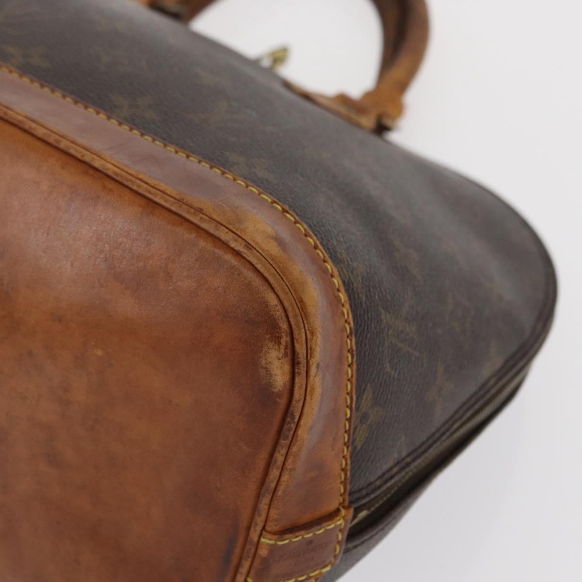 LOUIS VUITTON Monogram Alma Hand Bag M51130 LV Auth 163971