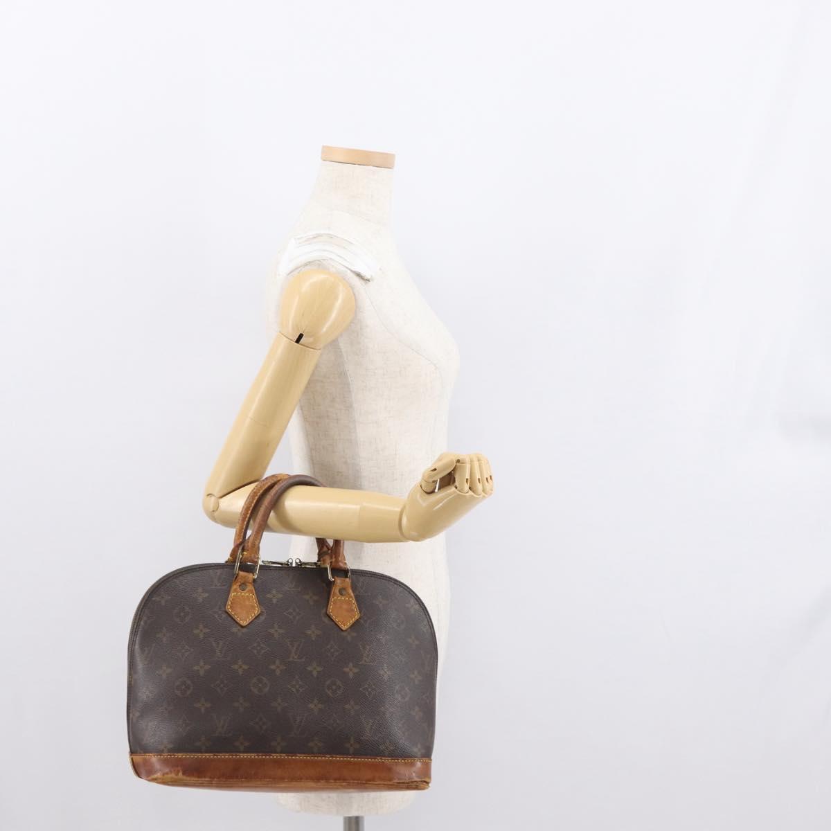 LOUIS VUITTON Monogram Alma Hand Bag M51130 LV Auth 163971