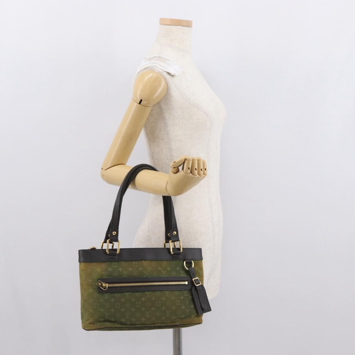 LOUIS VUITTON Monogram Mini Lucille PM Hand Bag TST Khaki M92682 LV Auth 163972