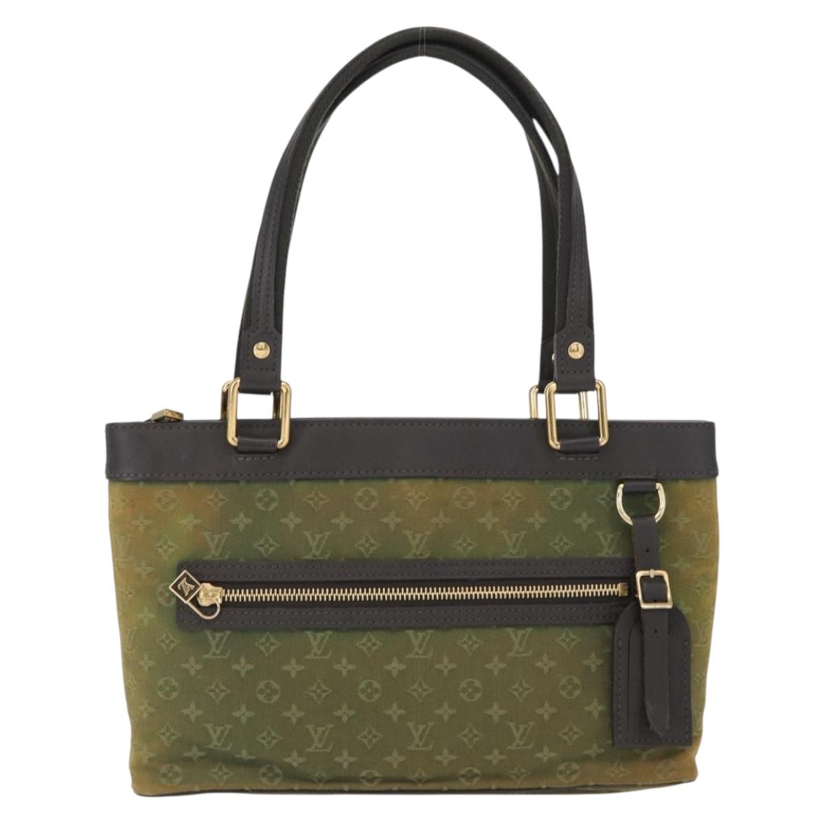 LOUIS VUITTON Monogram Mini Lucille PM Hand Bag TST Khaki M92682 LV Auth 163972