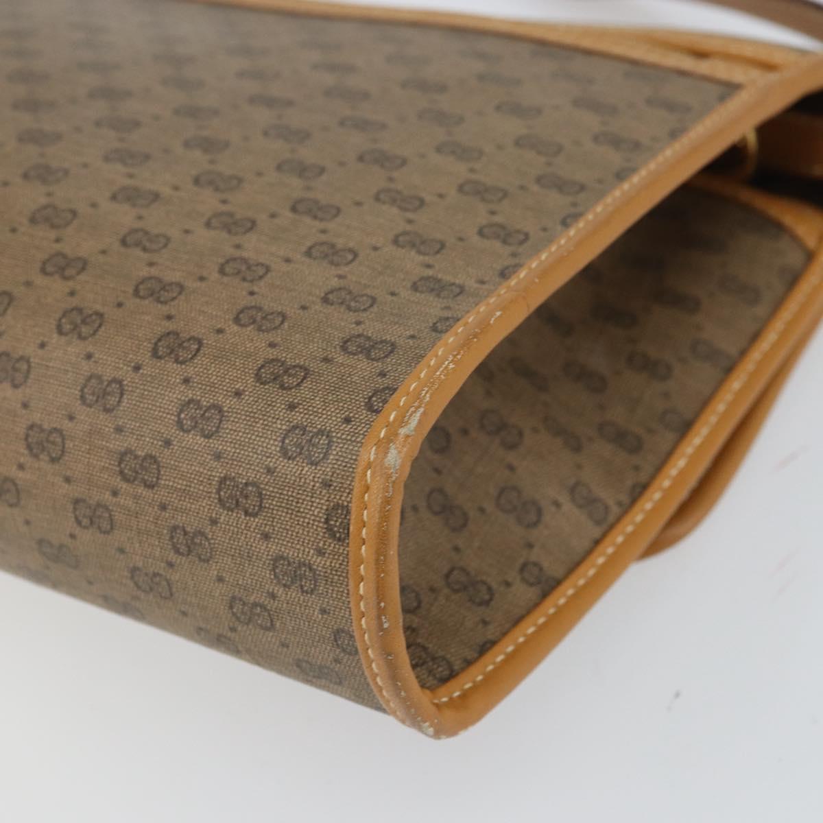 GUCCI Micro GG Supreme Shoulder Bag PVC Beige Gold 004 14 0264 Auth 163995