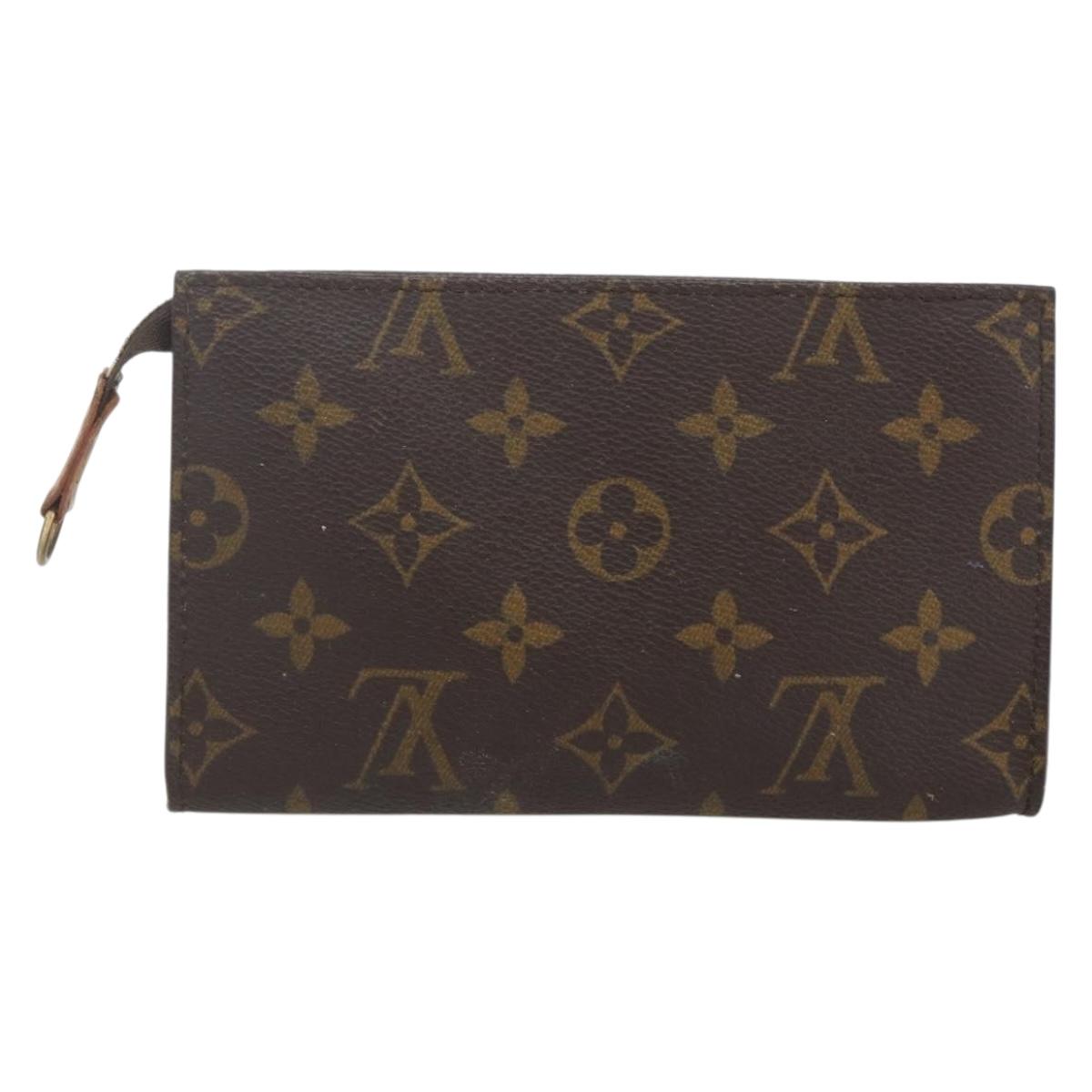 LOUIS VUITTON Monogram Bucket PM Accessory Pouch LV Auth 163996