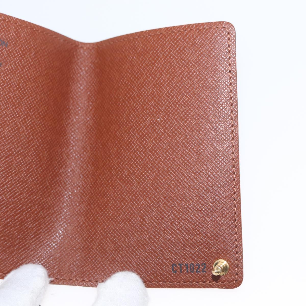 LOUIS VUITTON Monogram Porto Cartes Crdit Pression Card Case M60937 Auth 163997