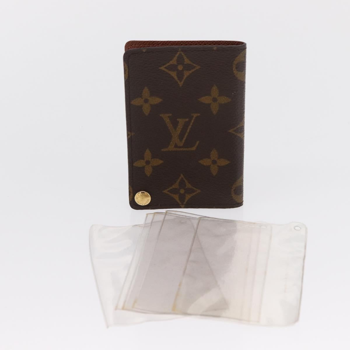 LOUIS VUITTON Monogram Porto Cartes Crdit Pression Card Case M60937 Auth 163997