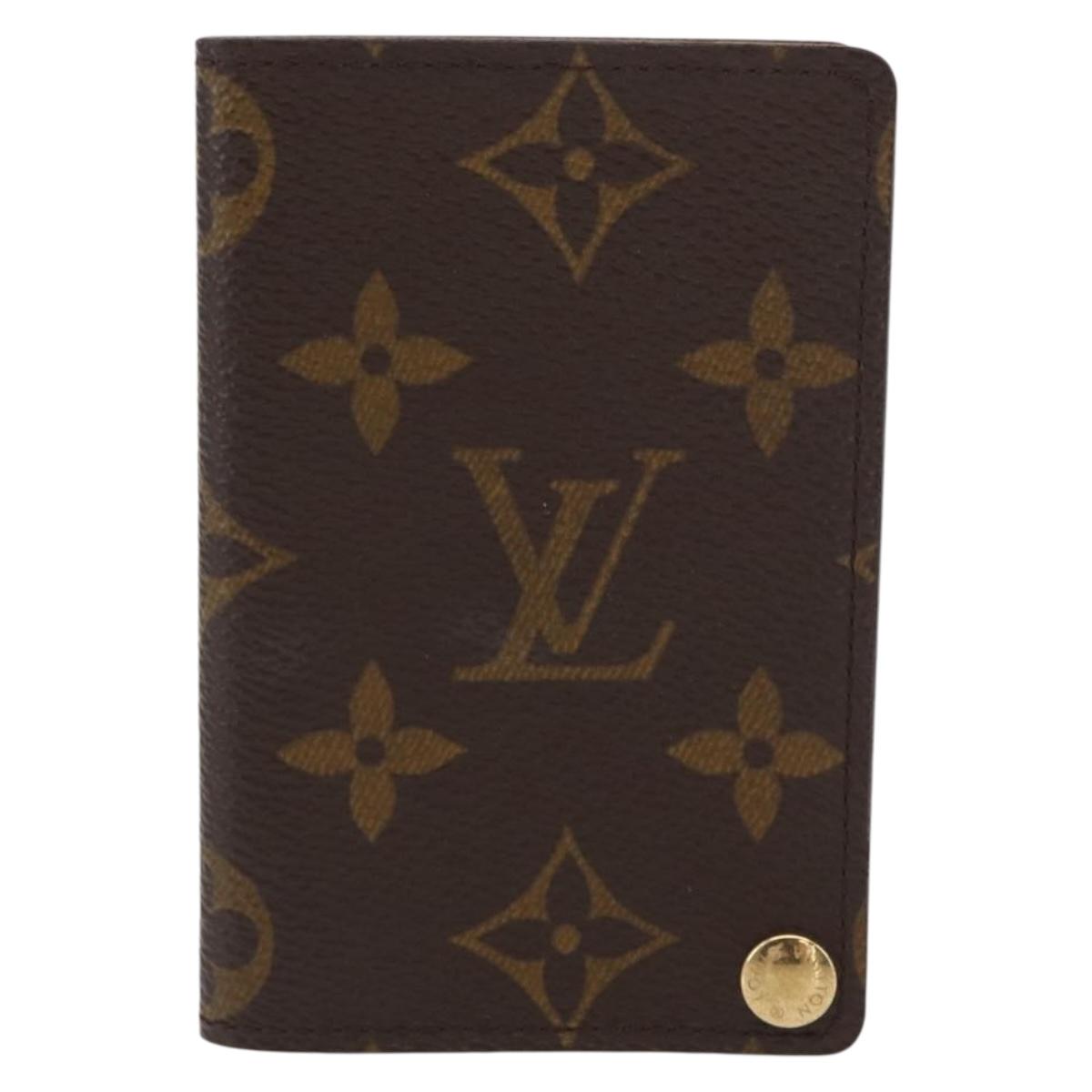 LOUIS VUITTON Monogram Porto Cartes Crdit Pression Card Case M60937 Auth 163997